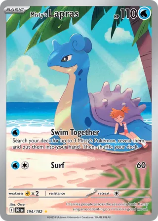 Misty's Lapras (Destined Rivals 194/182)